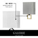 Galerie Link LED 15 inch Black with Heritage Brass ADA Indoor Wall Sconce Wall Light