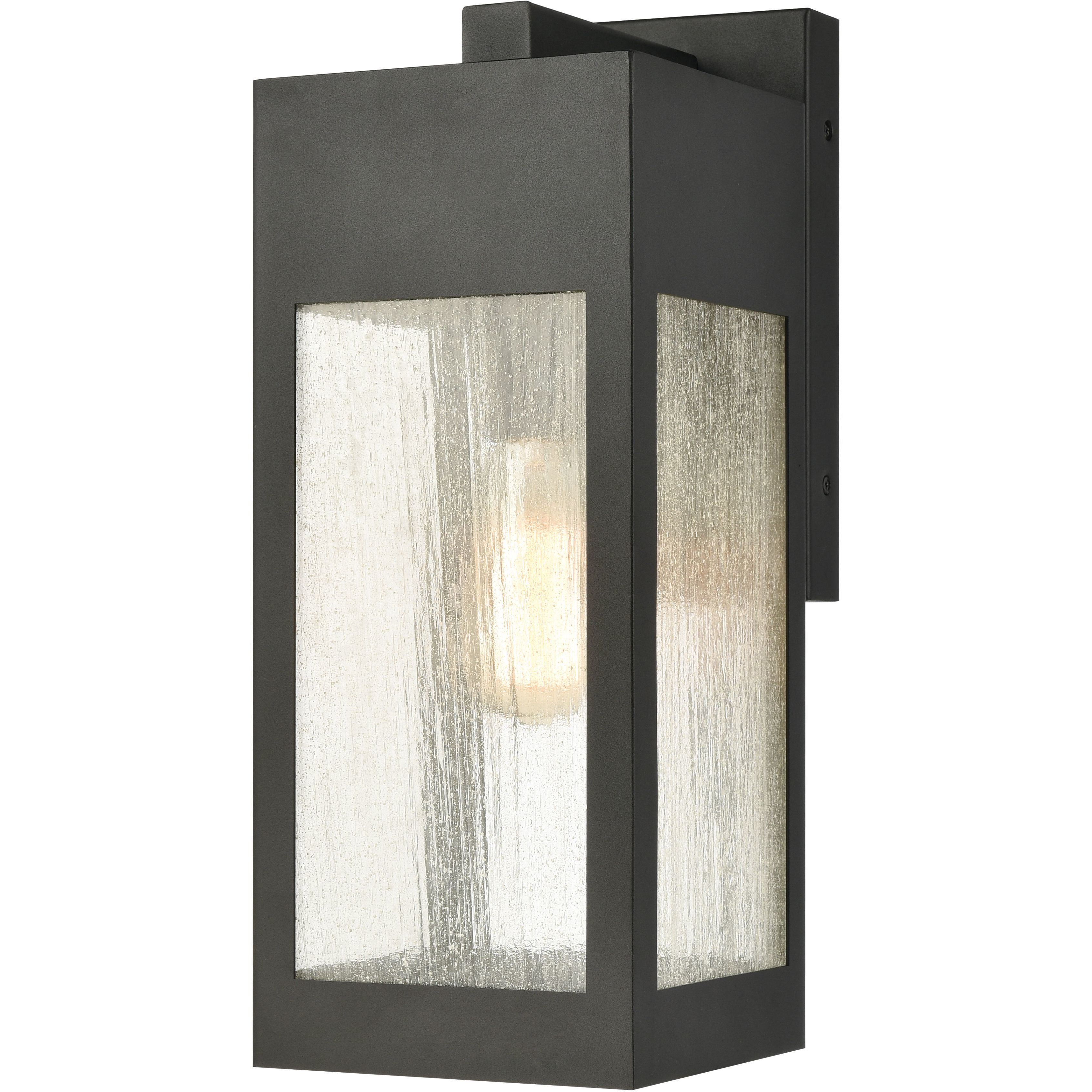 Angus 1 Light 17 inch Charcoal Outdoor Sconce