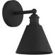 Farmhouse 1 Light 6.75 inch Matte Black Wall Sconce Wall Light