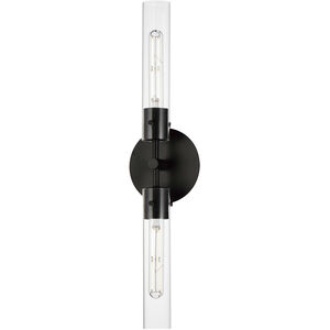 Equilibrium LED 6 inch Black Wall Sconce Wall Light