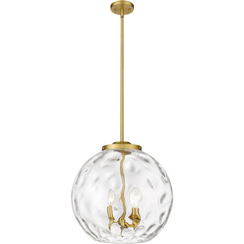 Ballston Athens Water Glass LED 15.75 inch Satin Gold Statement Pendant Ceiling Light