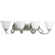 Torino 4 Light 34 inch Brushed Nickel Bath Vanity Wall Light