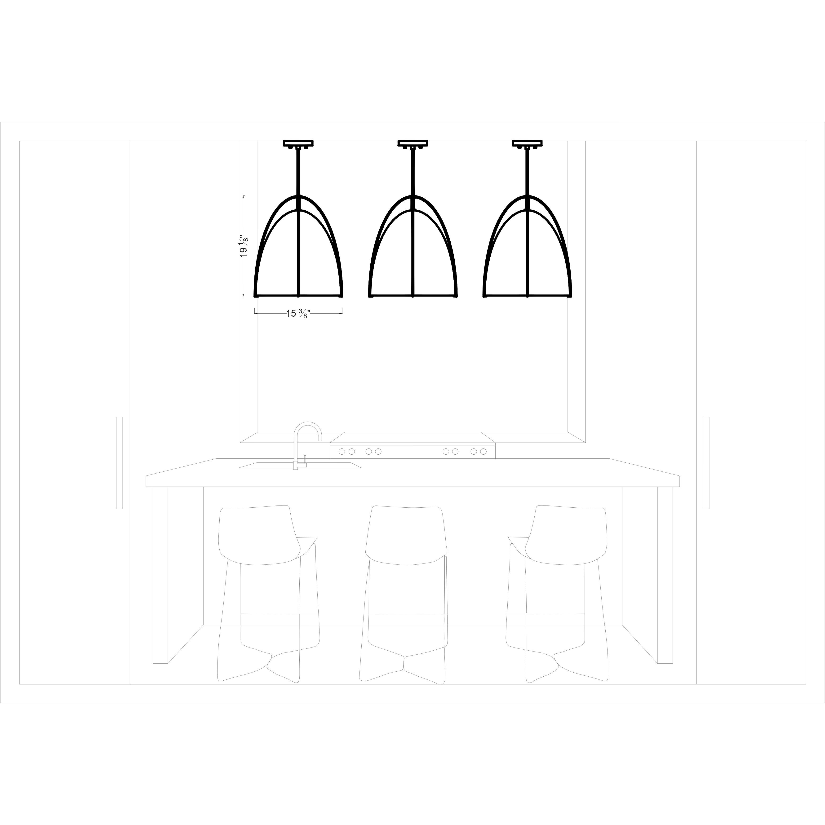 Sean Lavin Norman Pendant Ceiling Light in Chrome