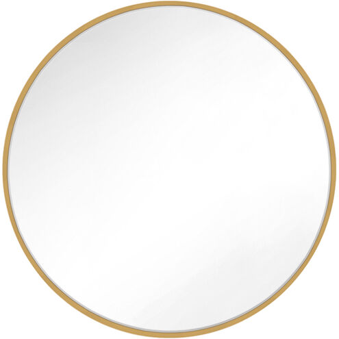 Kit 30 X 30 inch Burnished Brass Mirror, Round