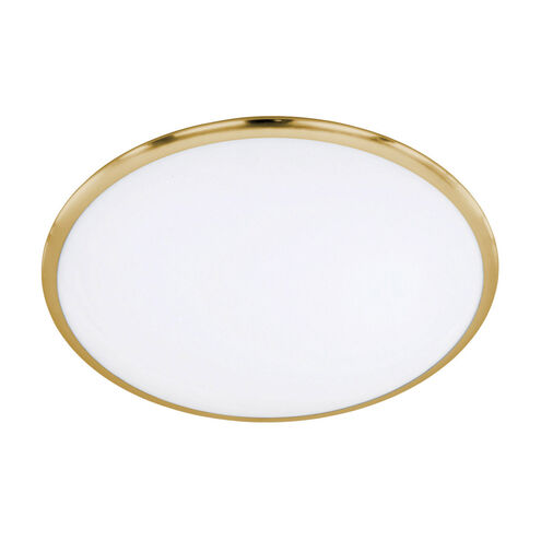 Seattle 1 Light 16 inch Brass-Matte Flush Mount Ceiling Light