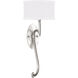 Allegretto 1 Light 8 inch Silver Sconce Wall Light