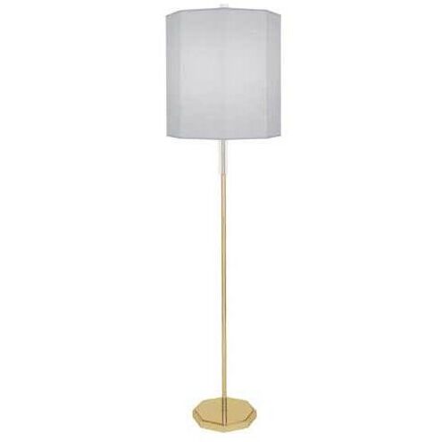 Kate 66 inch 150.00 watt Modern Brass / Clear Crystal Accents Floor Lamp Portable Light