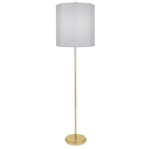 Kate 66.25 inch 150.00 watt Modern Brass Floor Lamp Portable Light in Pearl Gray