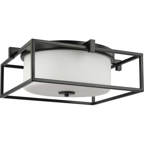 Chadwick 2 Light 15 inch Matte Black Flush Mount Ceiling Light