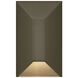 Nuvi 12v 1.40 watt Bronze Landscape Deck Sconce, Rectangular