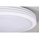 Lenox LED 23 inch White Flush Mount Ceiling Light