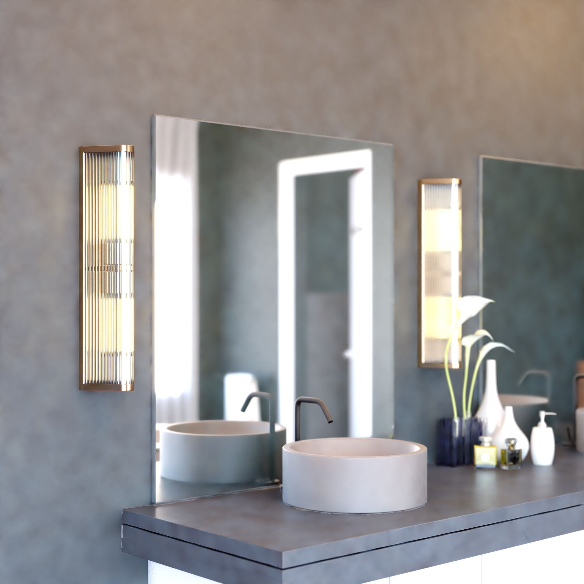 Barbier 2 Light 5.5 inch Antique Gold Wall Light