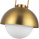 Alora Mood Harper 1 Light 15.75 inch Aged Gold Pendant Ceiling Light