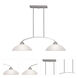 Somerset 2 Light 34 inch Brushed Nickel Linear Chandelier Ceiling Light