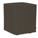 Universal Sterling Charcoal Cube Ottoman Replacement Slipcover, Ottoman Not Included