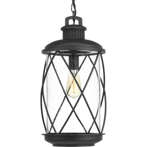 Hollingsworth 1 Light 10 inch Textured Black Outdoor Hanging Lantern