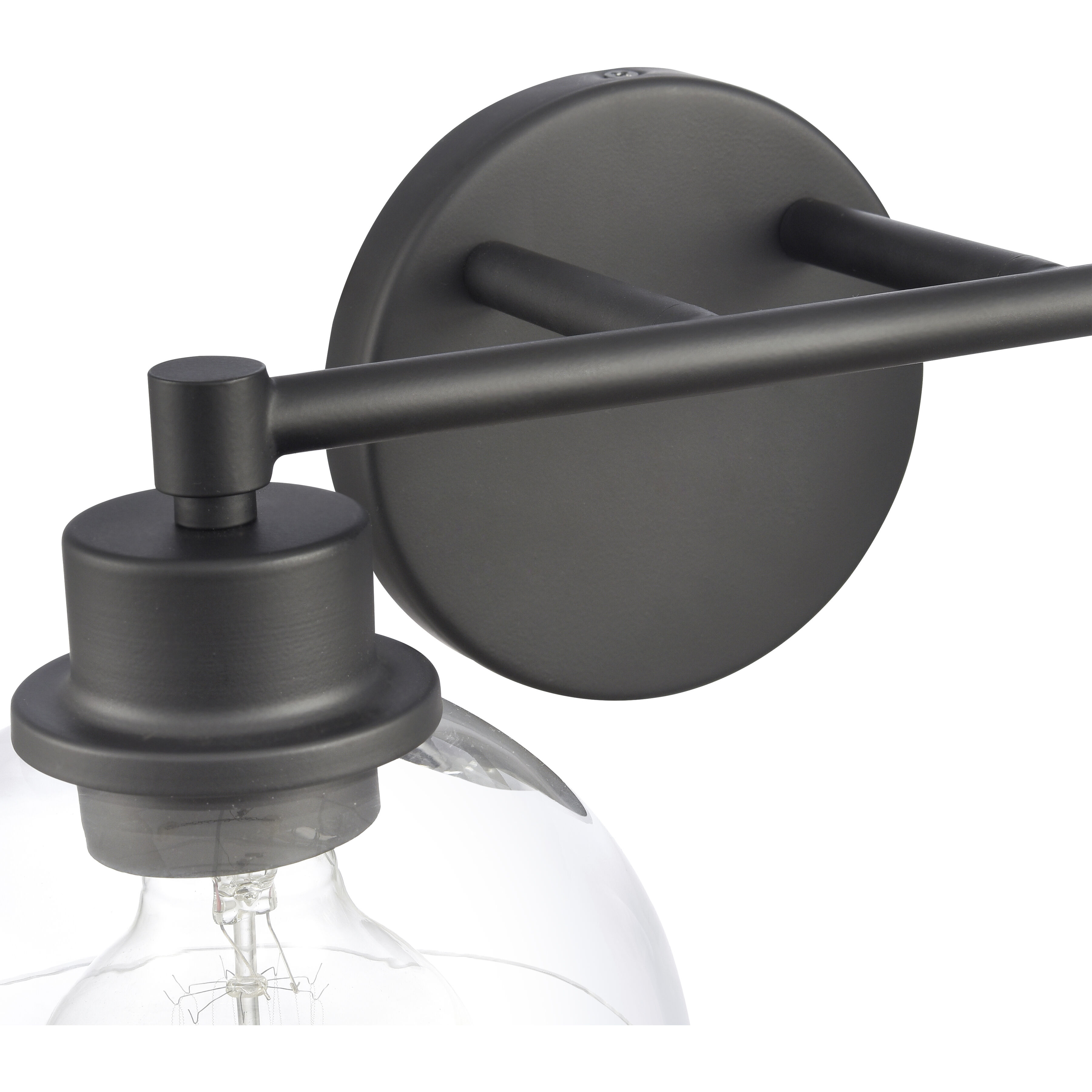 Julian Vanity Light Wall Light in Matte Black