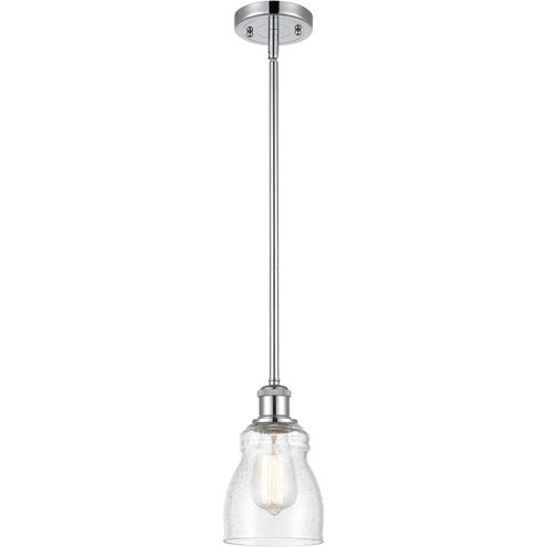 Ballston Ellery LED 5 inch Polished Chrome Pendant Ceiling Light in Seedy Glass, Ballston