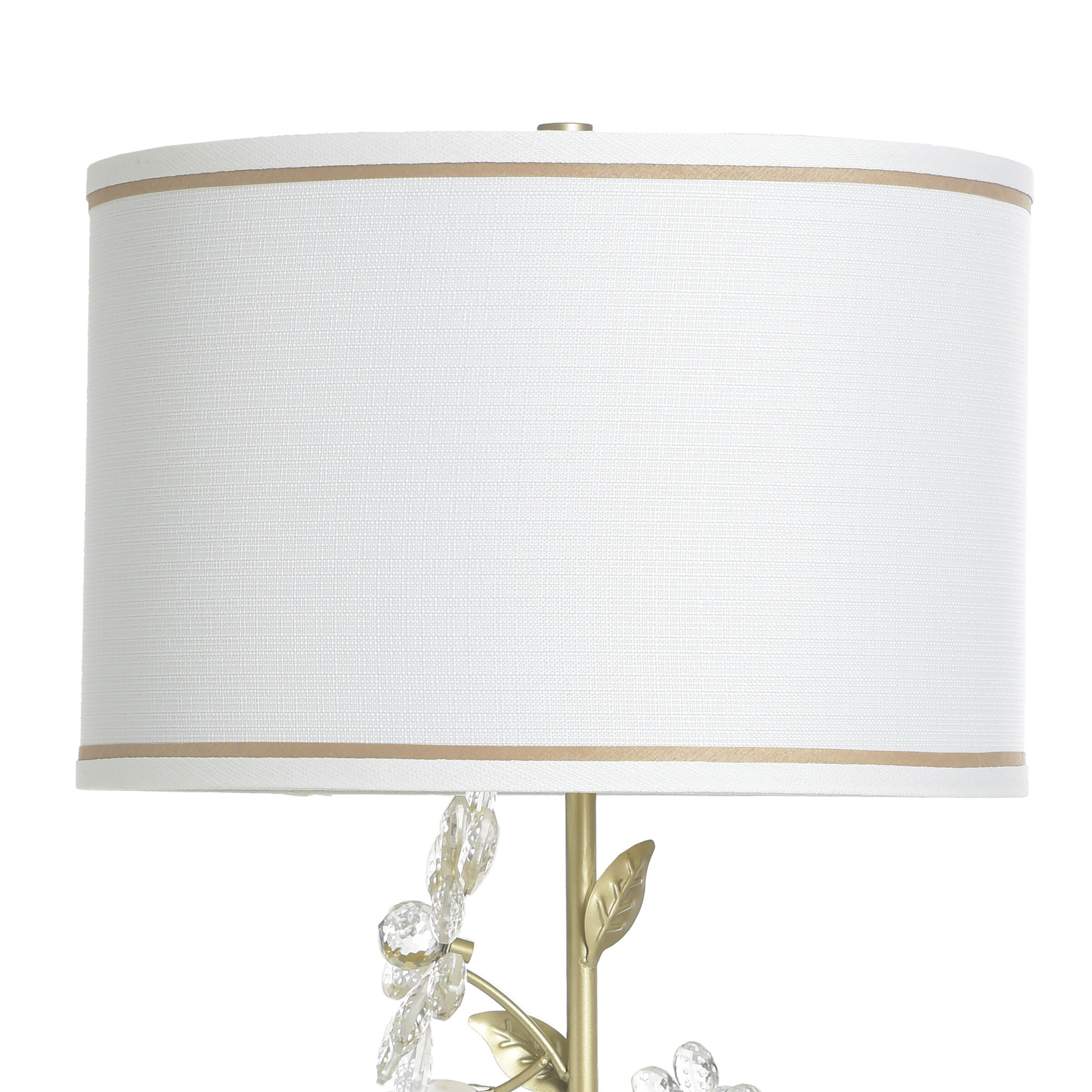 Cameron 34 inch 100.00 watt Clear and Marble and Gold Table Lamp Portable Light