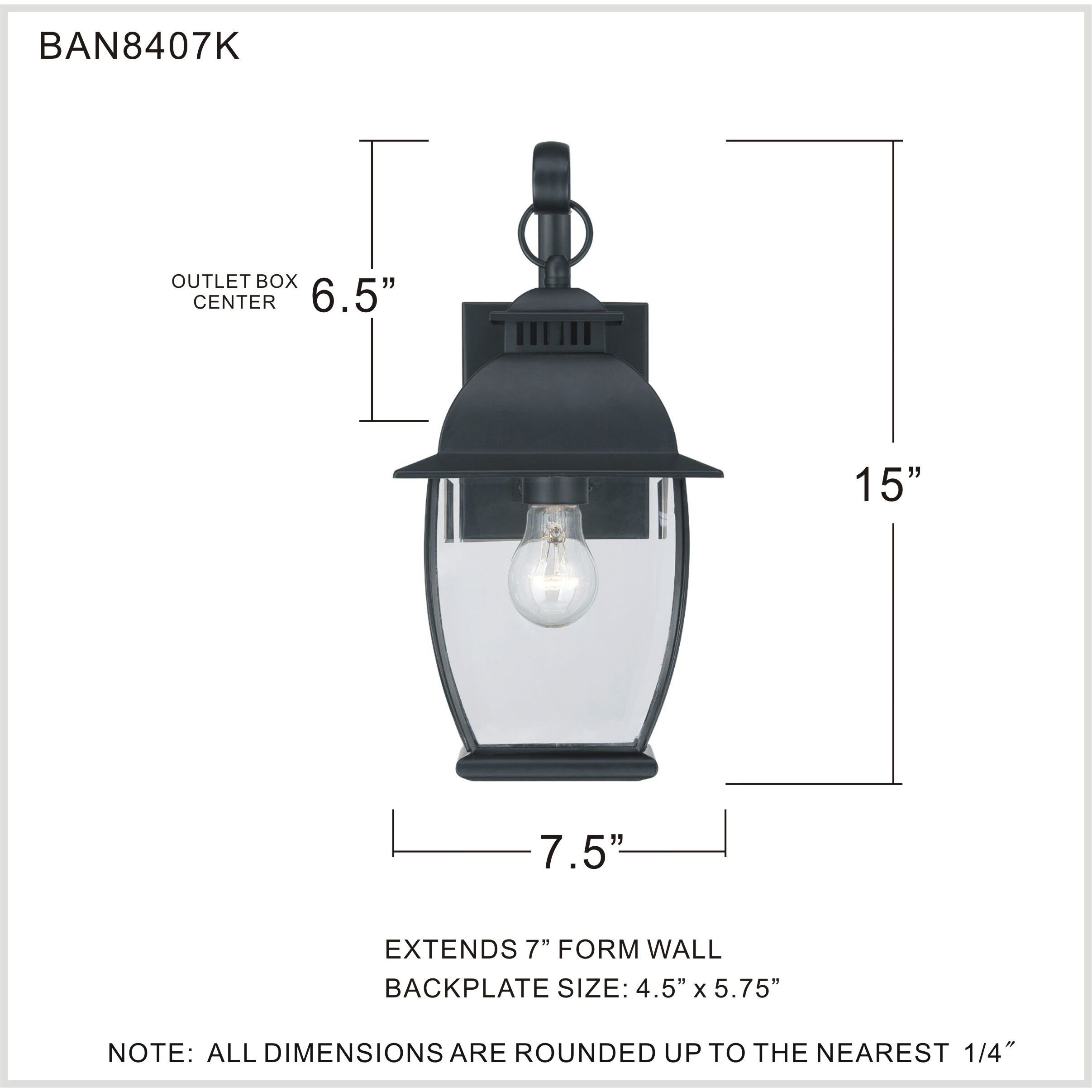 Bain Outdoor Wall Lantern