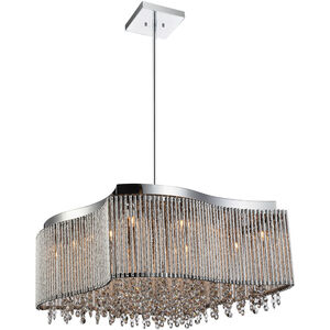 Claire 12 Light 20 inch Chrome Drum Shade Chandelier Ceiling Light