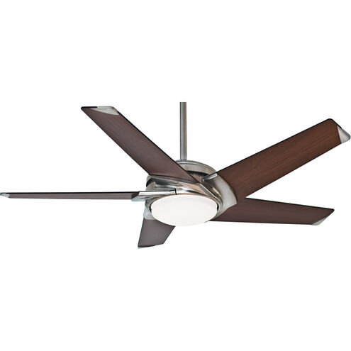 Stealth 54 inch Brushed Nickel with Walnut, Walnut Blades Ceiling Fan