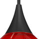 Domi 1 Light Black Cord Pendant Ceiling Light