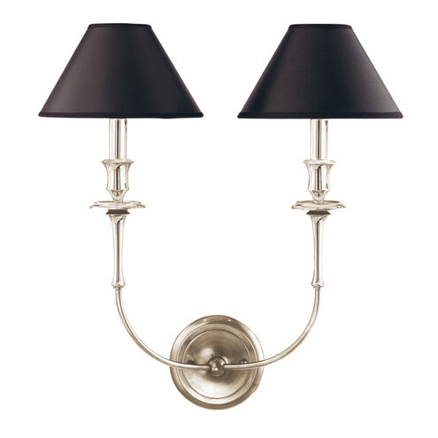 Jasper 2 Light 18 inch Polished Nickel Wall Sconce Wall Light