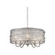 Joia 5 Light 26 inch Peruvian Silver Chandelier Ceiling Light