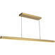 Alora Mood Dottie 48 inch Brushed Gold Linear Pendant Ceiling Light