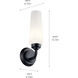 Truby 1 Light 4.5 inch Black Wall Sconce Wall Light