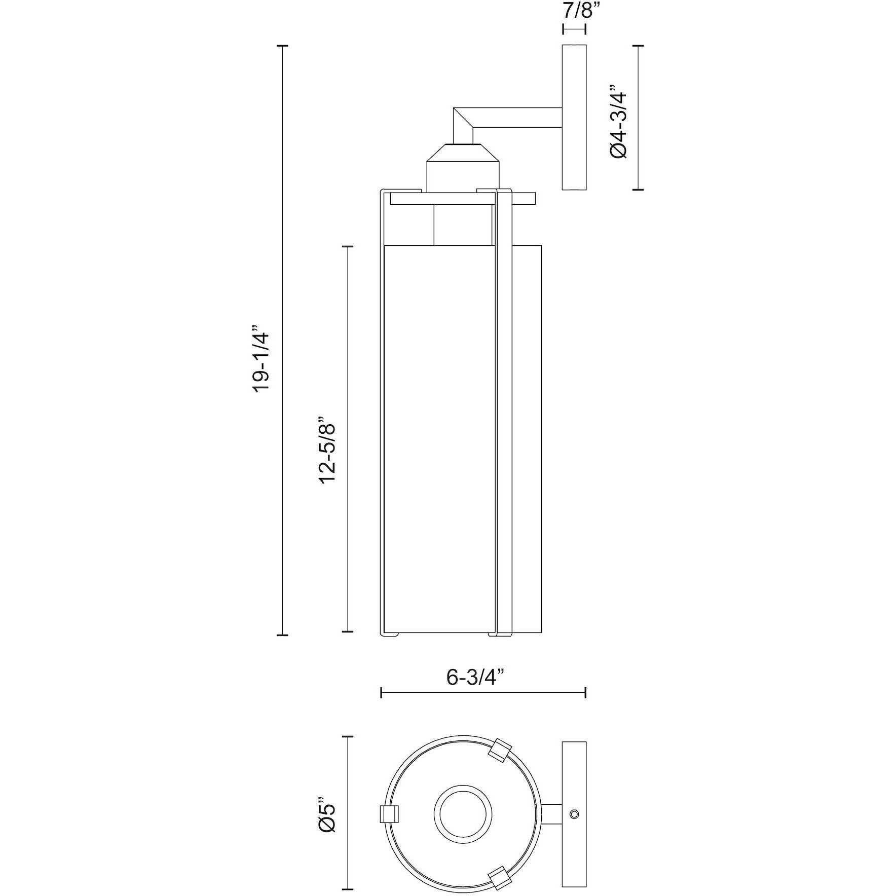 Alora Mood Belmont Wall/Vanity Light Wall Light in Matte Black