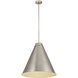 Eaton 1 Light 24 inch Brushed Nickel Pendant Ceiling Light