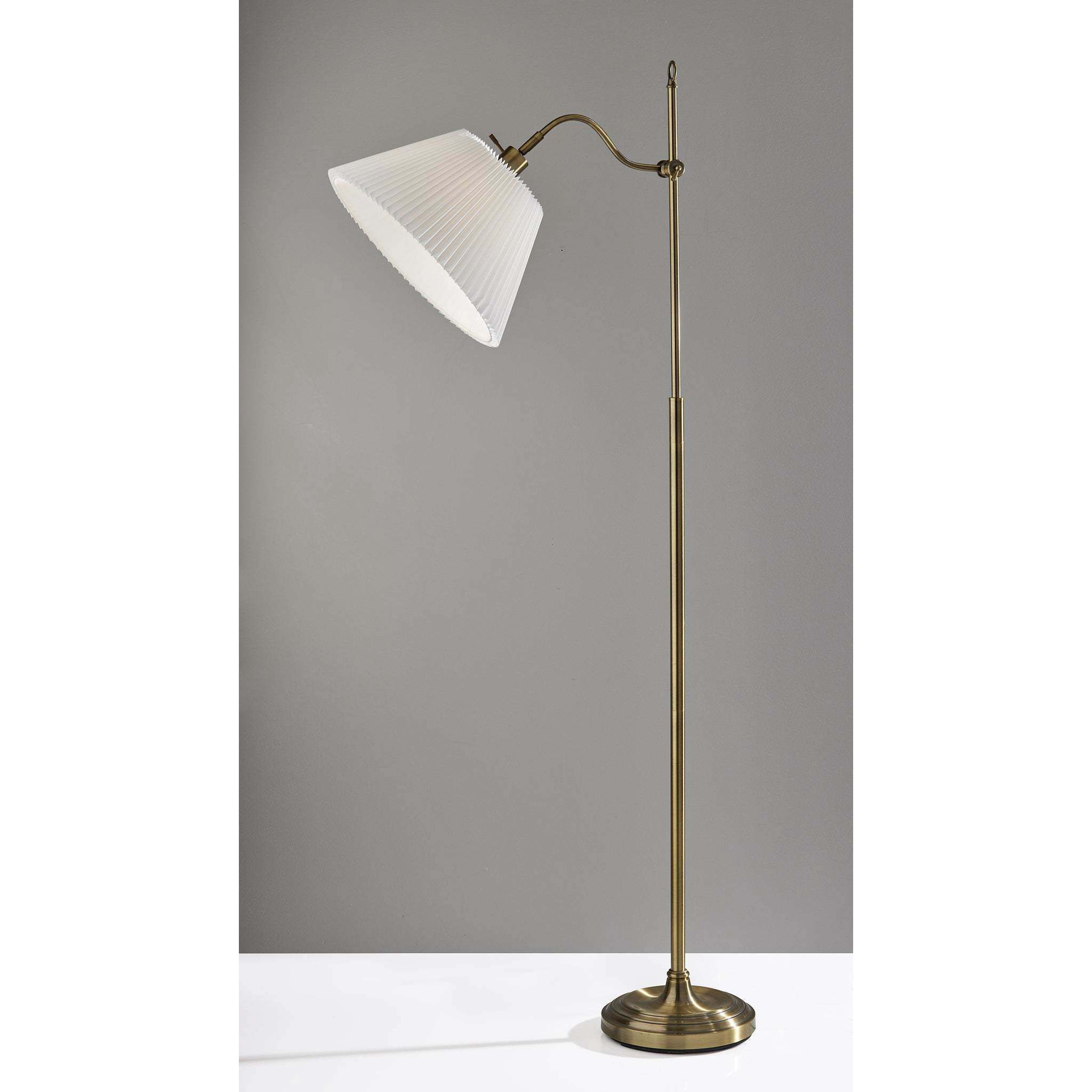 Derby 64.75 inch 150.00 watt Antique Brass Floor Lamp Portable Light