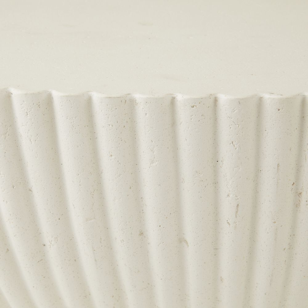 Etta 48 inch Ivory and Blackened Bronze Outdoor Coffee Table