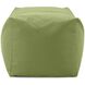 Seascape 18.25 inch Moss Outdoor Pouf Bench