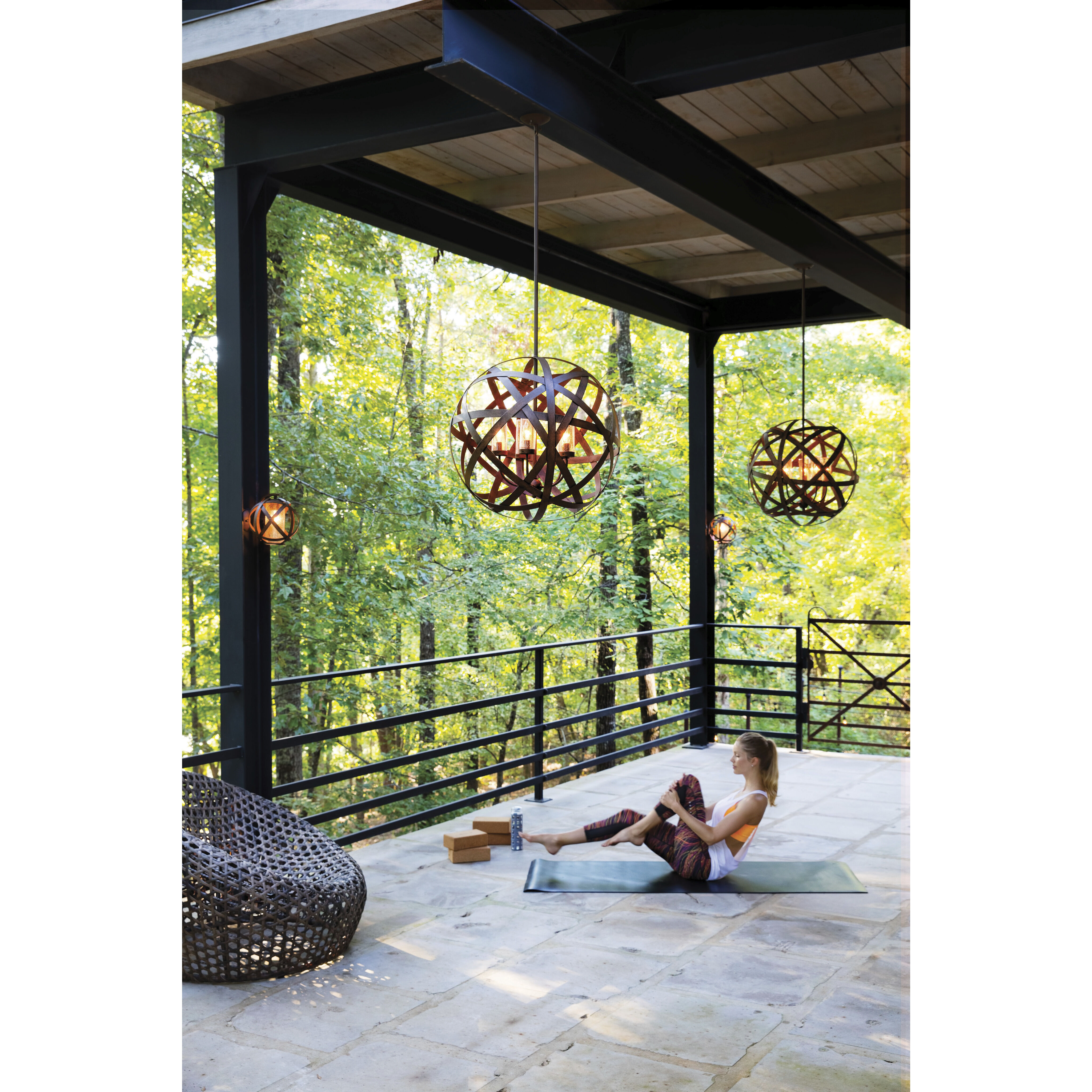 Carson Outdoor Wall Mount Lantern in Vintage Iron, Non-LED, Small