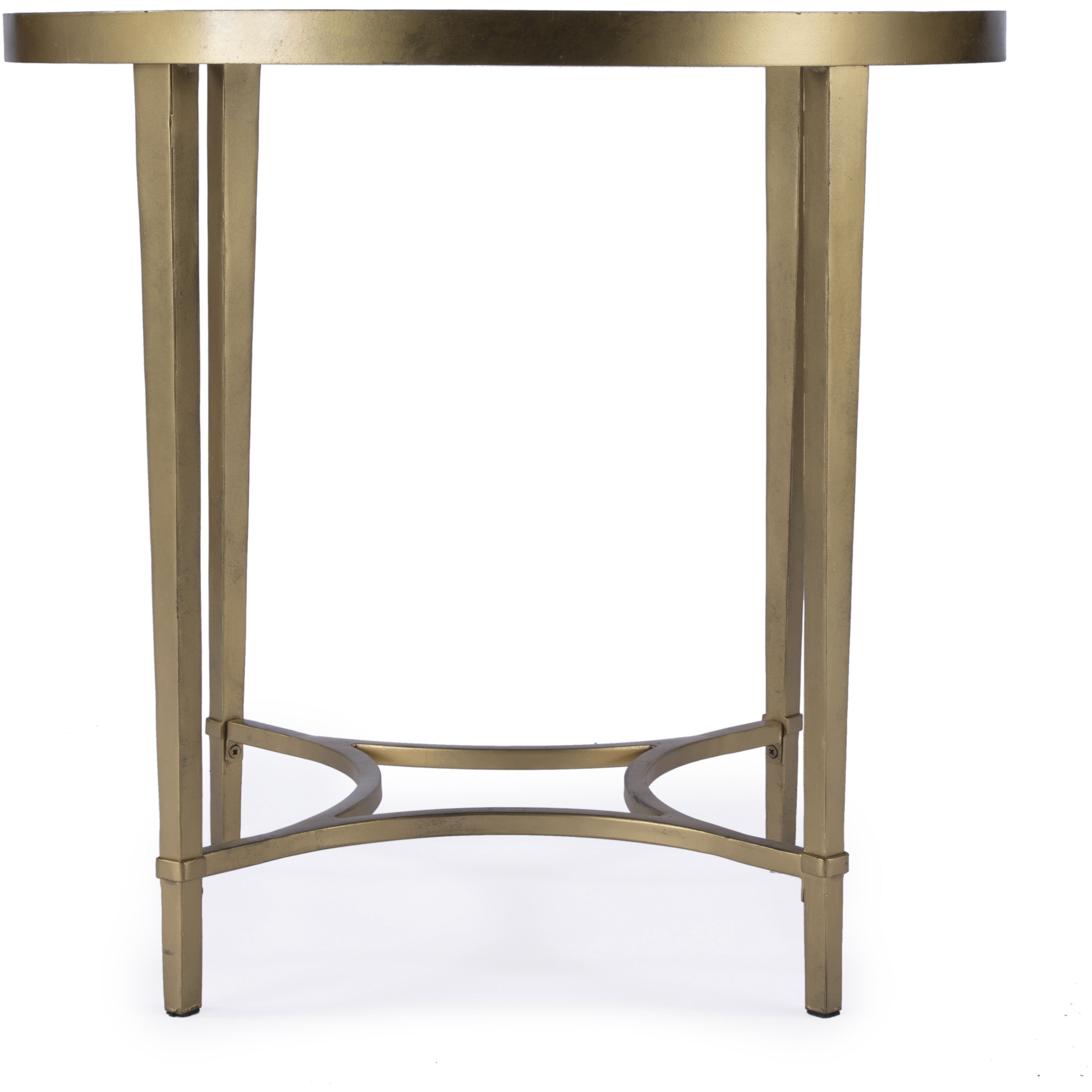 Butler Loft Monica Gold 26 X 25 inch Antique Gold Accent Table, Oval