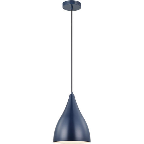 Oden 1 Light 9 inch Navy Pendant Ceiling Light