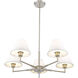 Leila 5 Light 34 inch Brushed Nickel Chandelier Ceiling Light