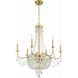 Haywood 9 Light 28 inch Aged Brass Chandelier Ceiling Light