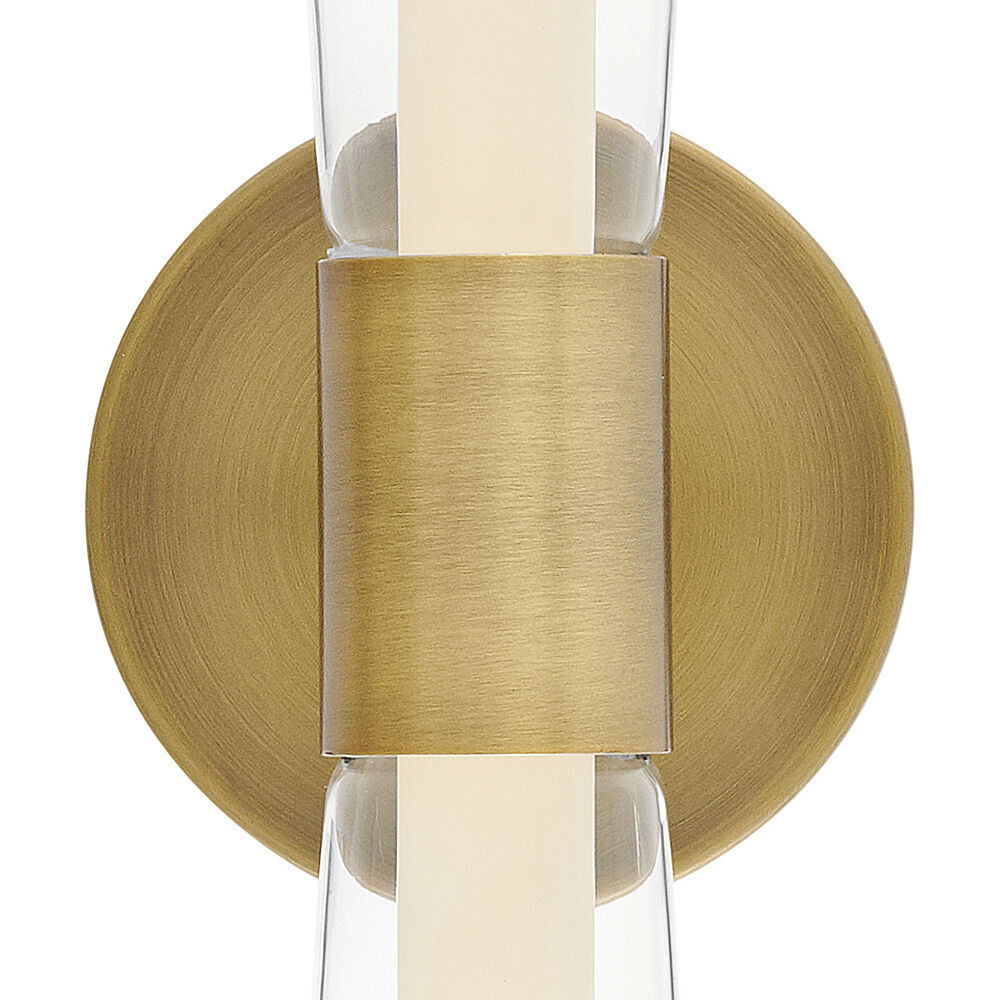 Elin LED 23 inch Lacquered Brass Vanity Light Wall Light, Vertical
