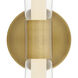 Elin LED 23 inch Lacquered Brass Vanity Light Wall Light, Vertical