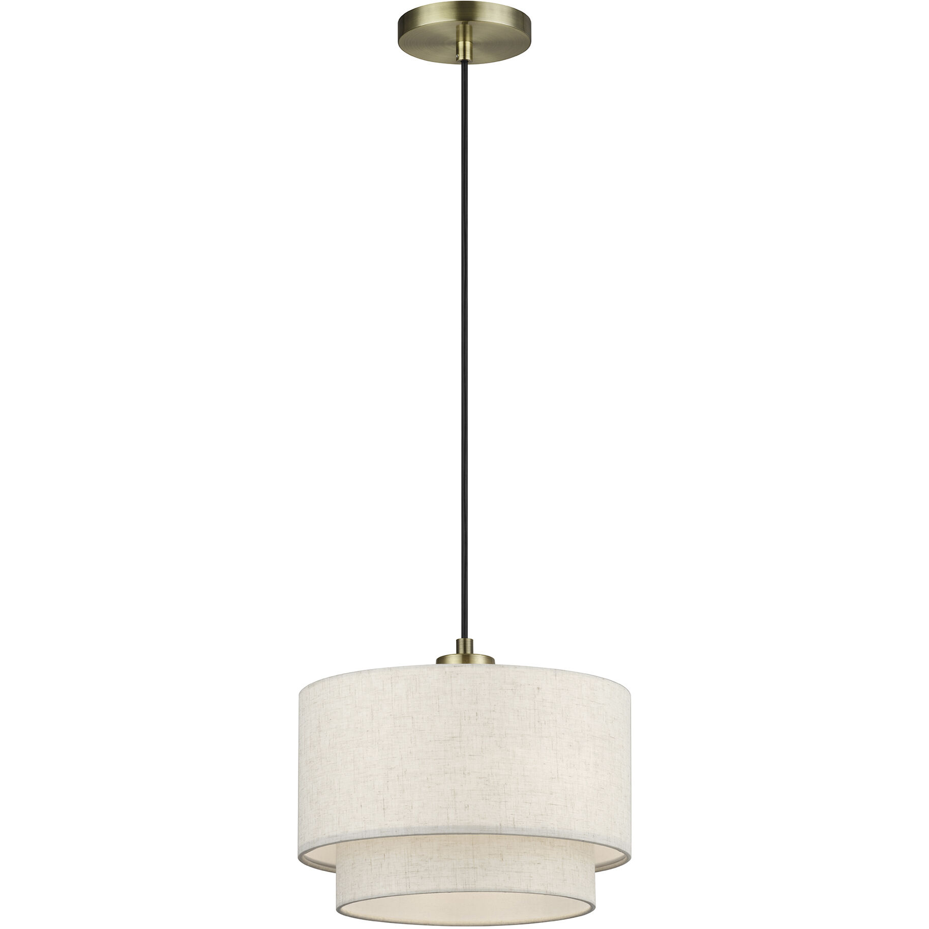Manorwood 1 Light 12 inch Antique Brass Pendant Ceiling Light
