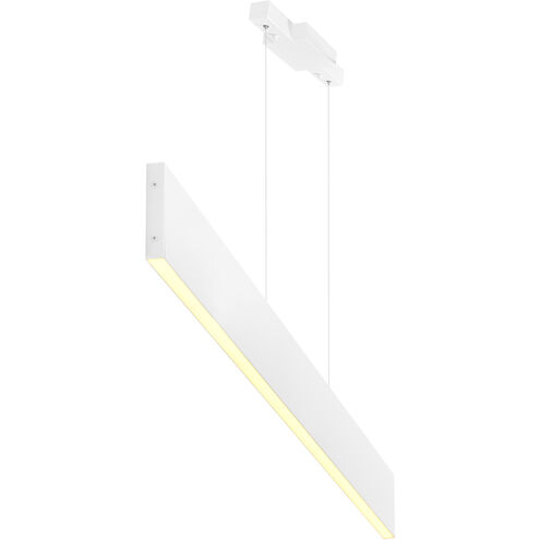 Krista LED 36 inch Satin White Pool Table Light Ceiling Light