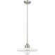 Paloma 1 Light 14 inch Brushed Nickel Pendant Ceiling Light