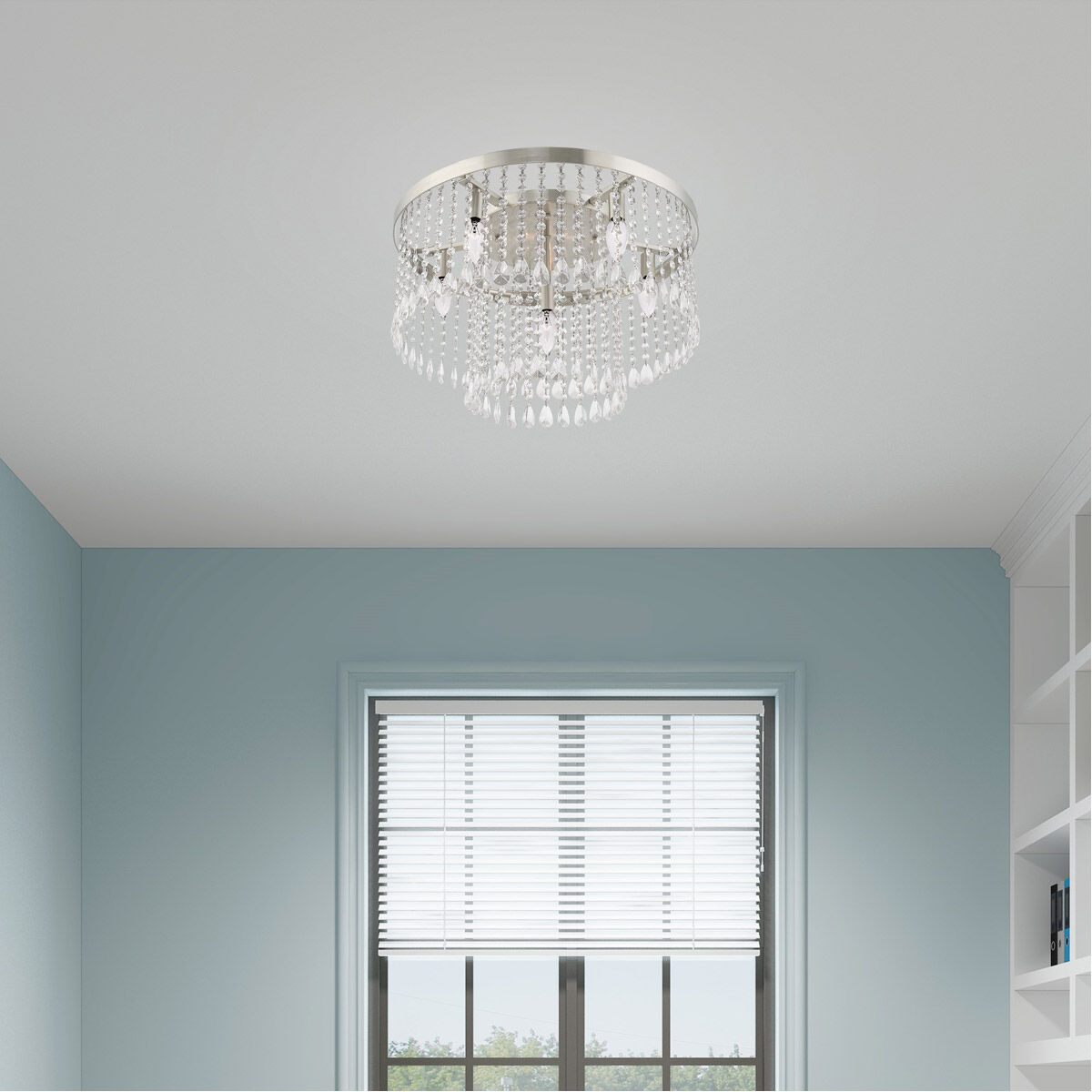 Elizabeth crystal flush mount cheap