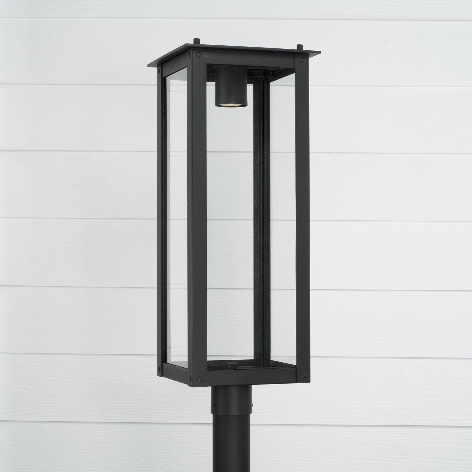 Hunt 1 Light 29 inch Black Outdoor Post Lantern