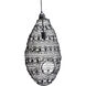 Florence 1 Light 9.8 inch Black Pendant Ceiling Light