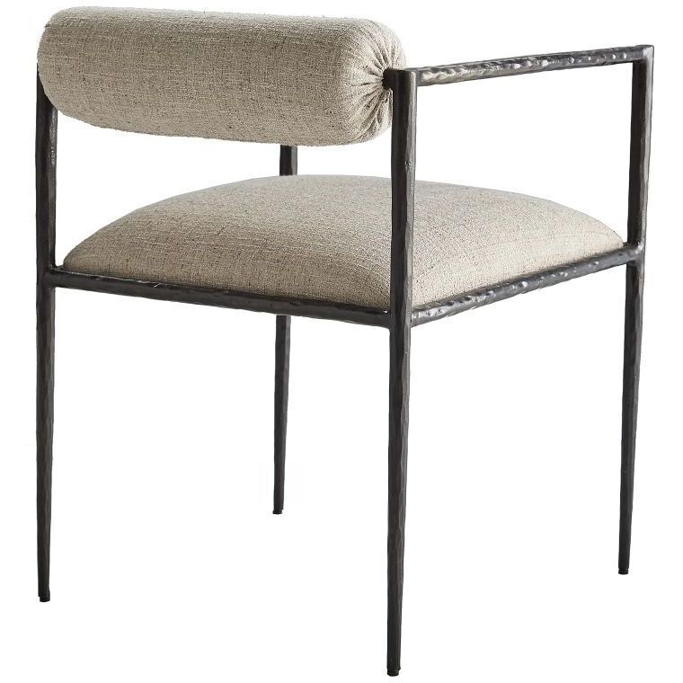 Barbana 27 inch Pewter Chair